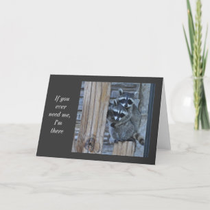Cartão Raccoon Notecard