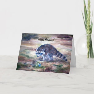 Cartão Raccoon What's That Birtday