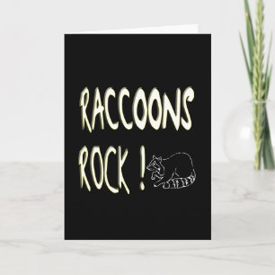 Cartão Raccoons Rock! Greeting Card