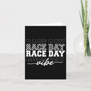 Cartão Race Day Vibes Checkered Coquette Arco Racing M