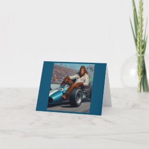 Cartão Racecar de Pé Grande