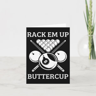 Cartão Rack Em Up Buttercamp - Engraçado Snooker Piscina