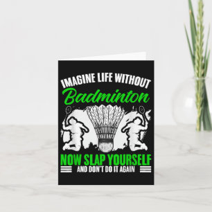 Cartão Racket Shuttle Esportiva Hobby Life Sem Badminton