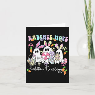Cartão Radiação da páscoa Oncologia Rad Cute Ghos