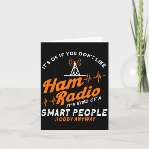 Cartão Rádio Amador Pessoas Inteligentes Hobby De Qualque