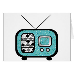 Cartão Rádio retro