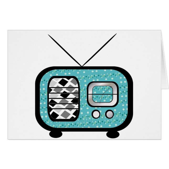 Cartão Rádio retro (Frente Horizontal)