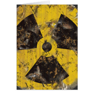 Cartão Radioativo oxidado