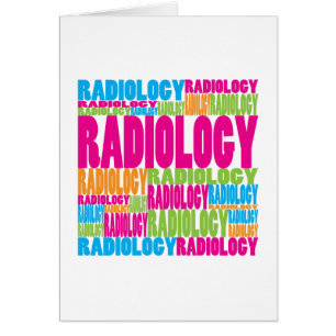 Cartão Radiologia colorida