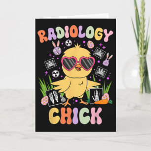 Cartão Radiologia do Dia de Páscoa Frango Rad Tech Radiol
