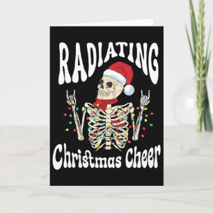 Cartão Radiologia Irradiando Alegria de Natal Técnico de 