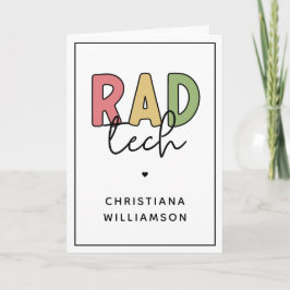 Cartão Radiologia Tecnológica Radiológica Personalizada R