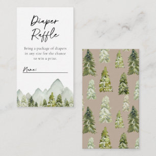 Cartão Raffle de Fralda Aventura Fralda Raffle