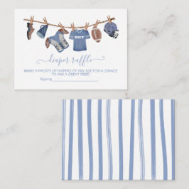 Cartão Raffle de Fralda de futebol