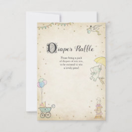 Cartão Raffle de Fralda do Livro de História