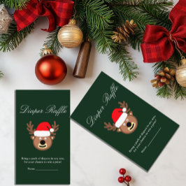 Cartão Raffle para Fralda de Natal de Reindet
