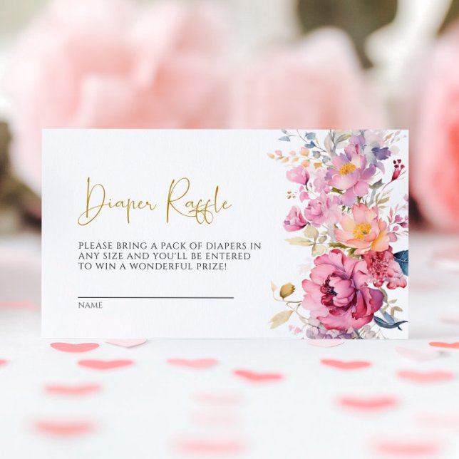 Cartão Raffle para Fraldas de Flores Selvagens Rox (Criador carregado)
