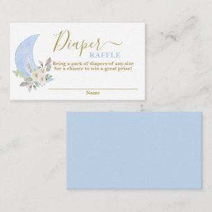Cartão Raffle sobre a Fralda da Lua