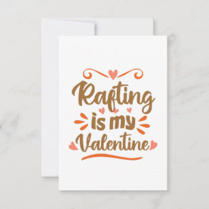Cartão Rafting é meu Valentim Presente engraçado do Dia d