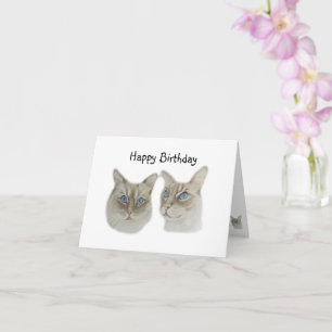 Cartão Ragdoll Cats birthday