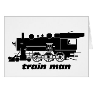 Cartão Railroading modelo do homem do trem