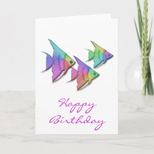 Cartão Rainbow Angel Fish