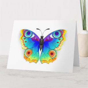 Cartão Rainbow Butterfly Peacock Eye