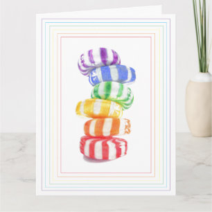 Cartão RAINBOW CANDY Big Birthday Card