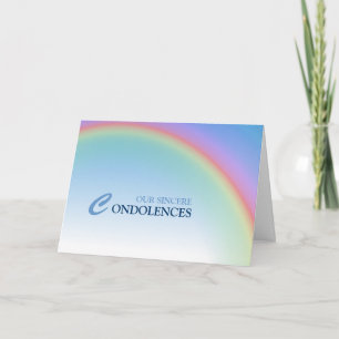 Cartão Rainbow Condolence
