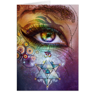 Cartão Rainbow Eye Love & Light