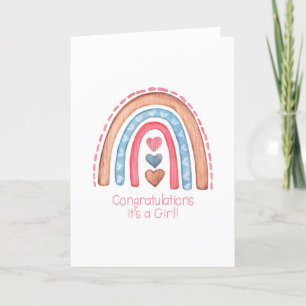 Cartão Rainbow Girl