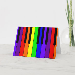 Cartão Rainbow Keyboard