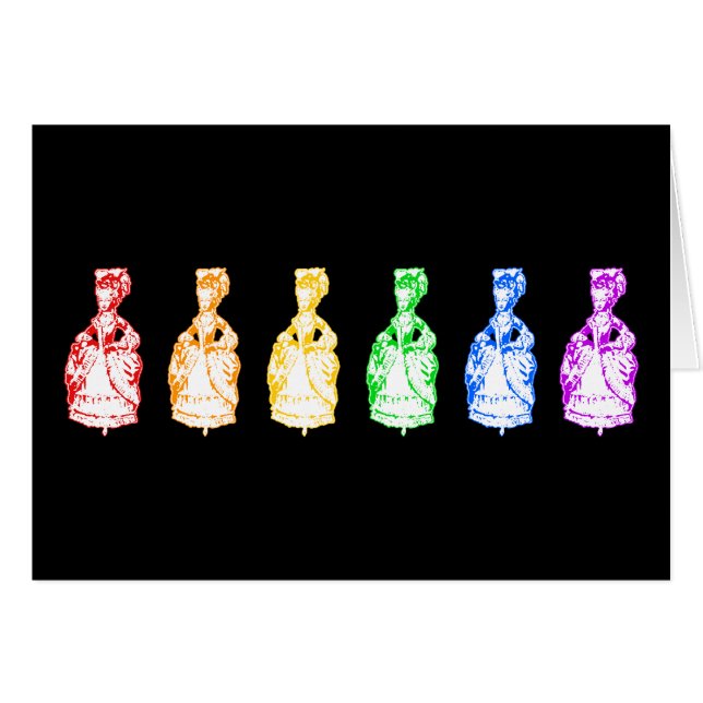 Cartão Rainbow Marie Antoinettes (Frente Horizontal)