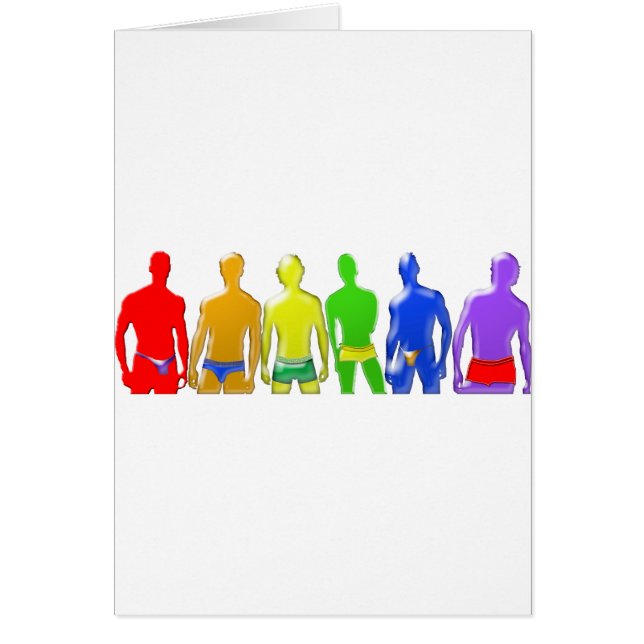 Cartão Rainbow Men (Frente)