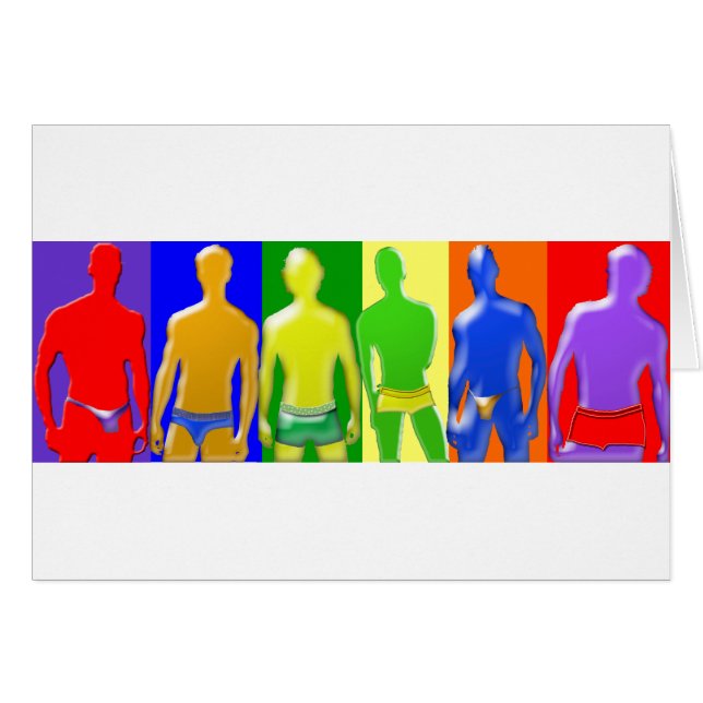 Cartão Rainbow Men (Frente Horizontal)