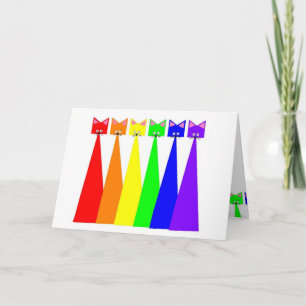 Cartão Rainbow Meows