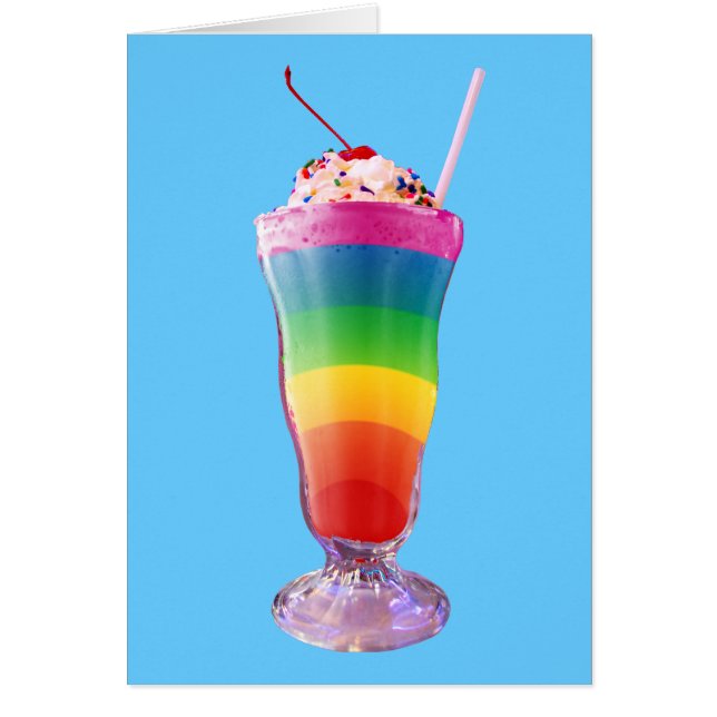 Cartão Rainbow Milkshake (Frente)