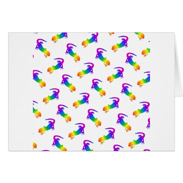 Cartão Rainbow Salamander (Frente Horizontal)