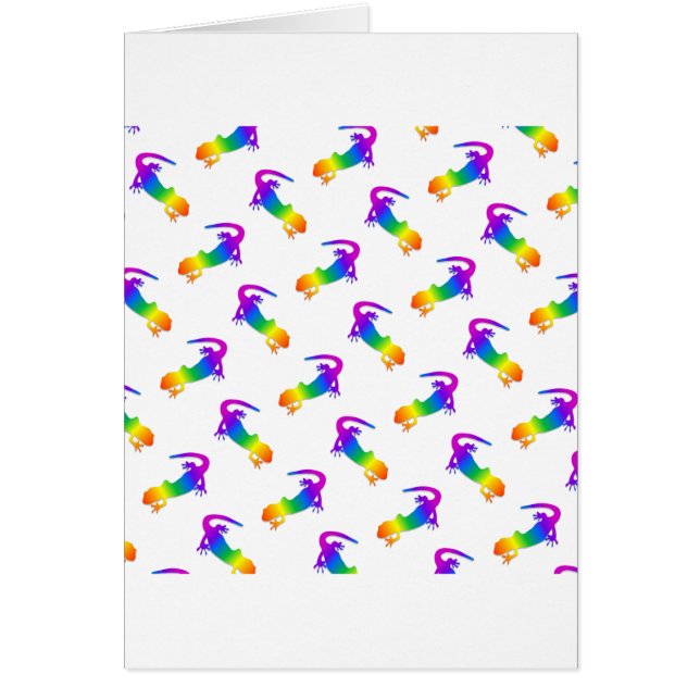 Cartão Rainbow Salamander (Frente)