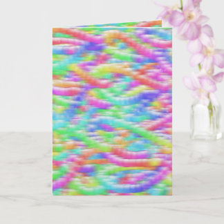 Cartão Rainbow sparkle bubbles