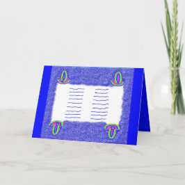 Cartão Rainbow Torah bar mitzvah bat mitzvah