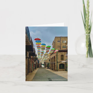 Cartão Rainbow Umbrella