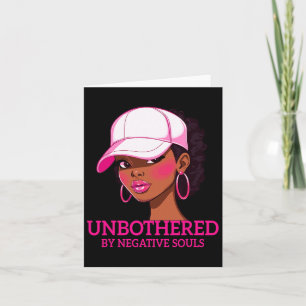 Cartão Rainha Afro-Americana de Afro Sy Mulher Negra Impe