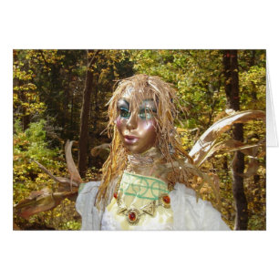 Cartão Rainha cintilando do milho