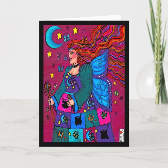 Cartão Rainha da Borboleta (Frente)