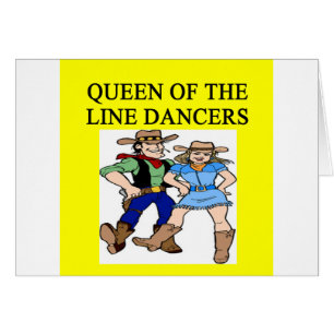 Cartão rainha da linha dança