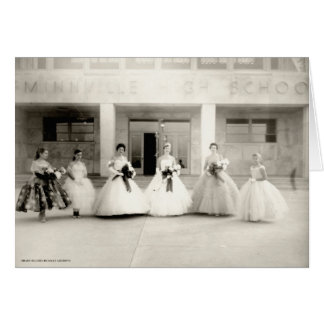 Cartão Rainha de 1957 do Alto escalão da cidade