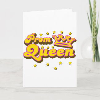 Cartão Rainha de baile de formatura