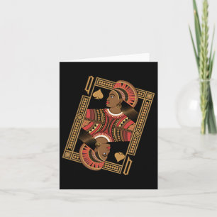 Cartão Rainha De Espadas Cartaz De Pôquer Afro Americano