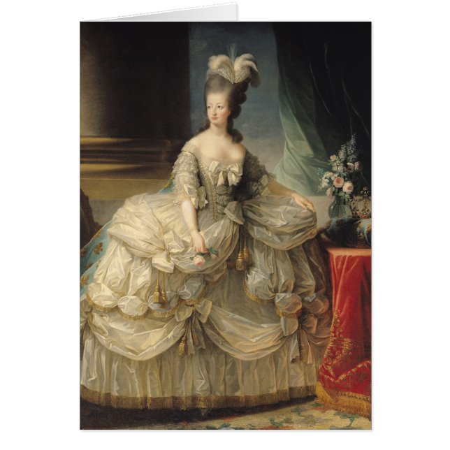 Cartão Rainha de Marie Antoinette de France, 1779 (Frente)
